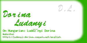 dorina ludanyi business card